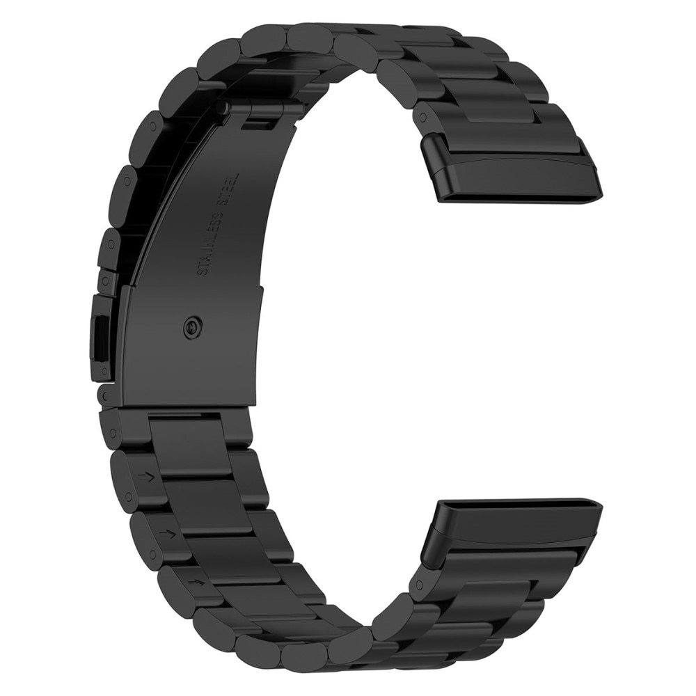 Fitbit Versa 3/Sense Armband aus Stahl Schwarz