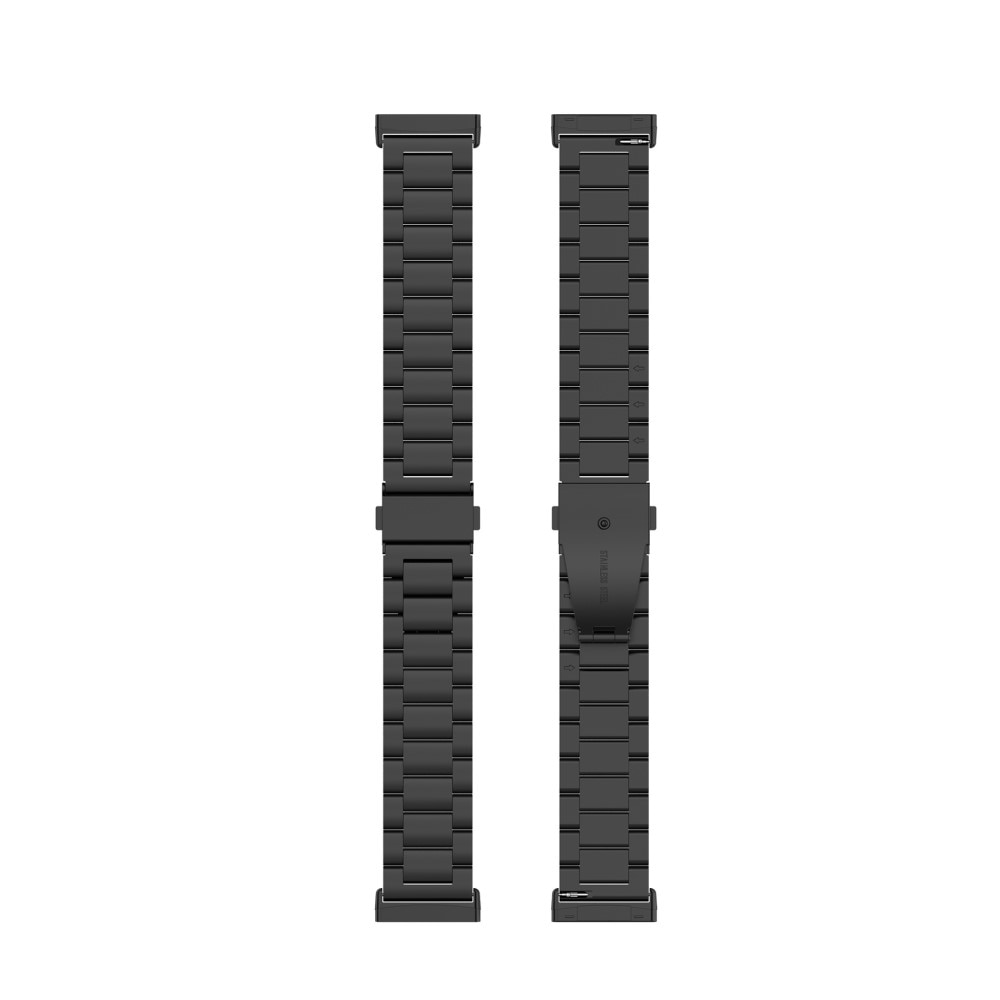 Fitbit Versa 3/Sense Armband aus Stahl Schwarz