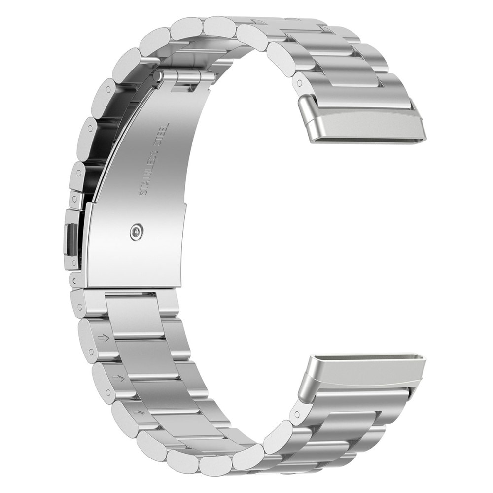 Fitbit Versa 3/Sense Armband aus Stahl Silber
