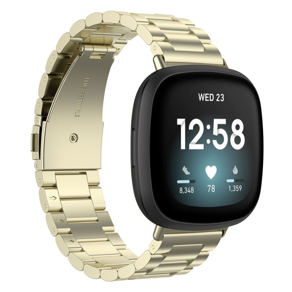 Fitbit Versa 4 Armband aus Stahl Gold