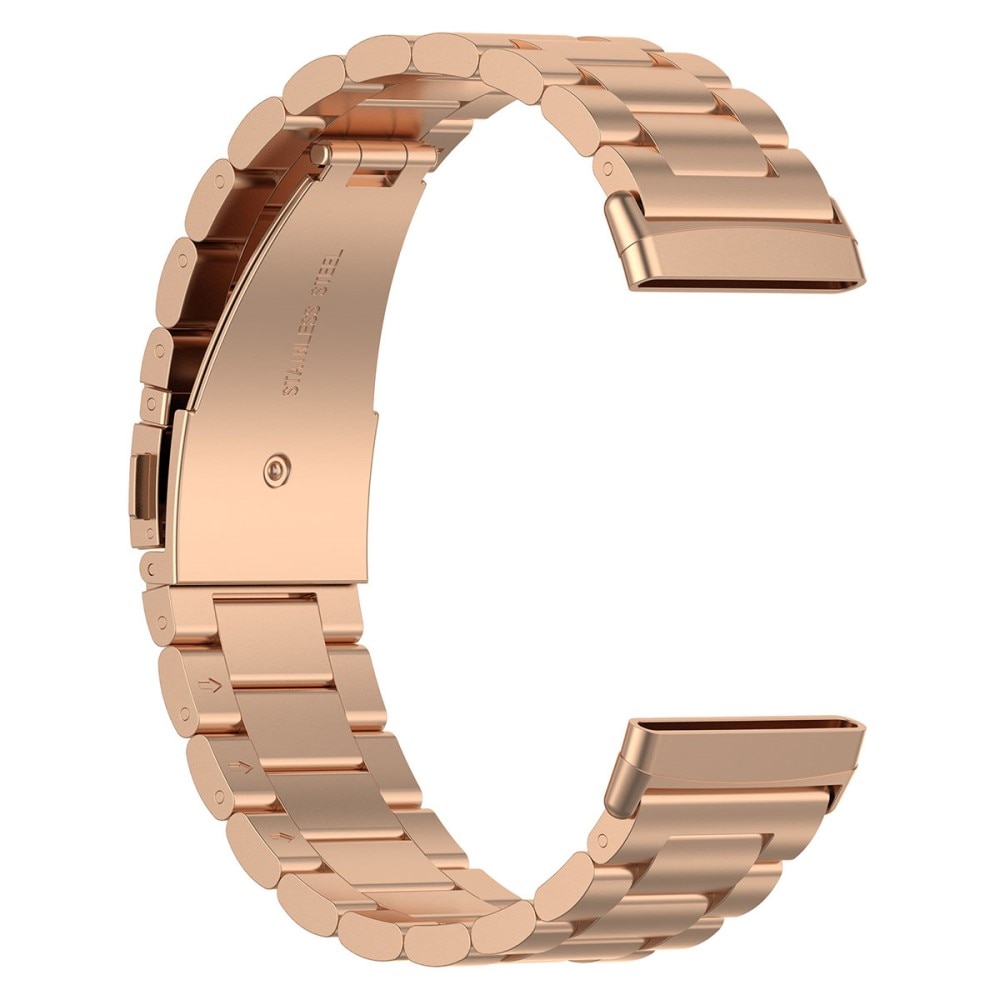 Fitbit Versa 3/Sense Armband aus Stahl Roségold