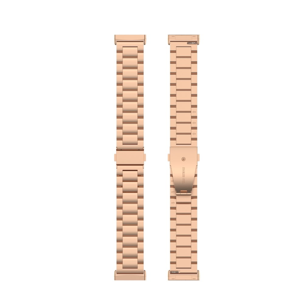 Fitbit Versa 3/Sense Armband aus Stahl Roségold