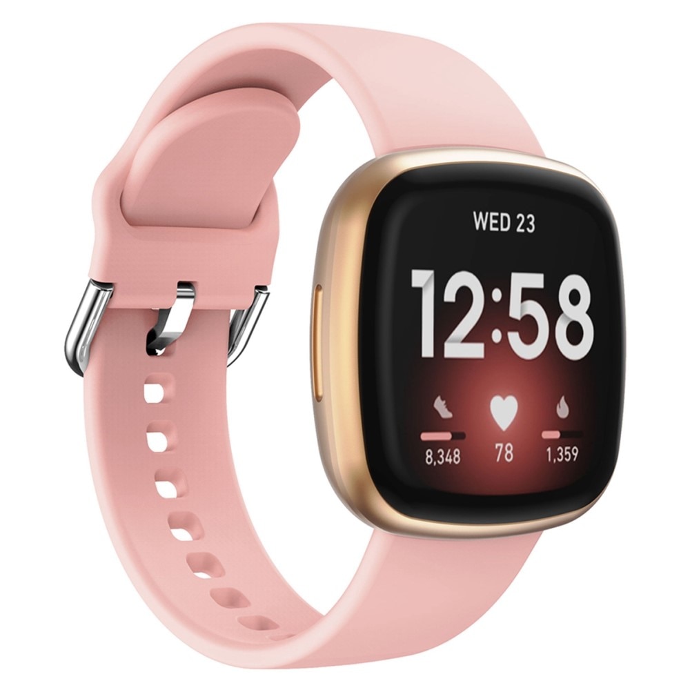 Fitbit Versa 3 Armband aus Silikon, rosa