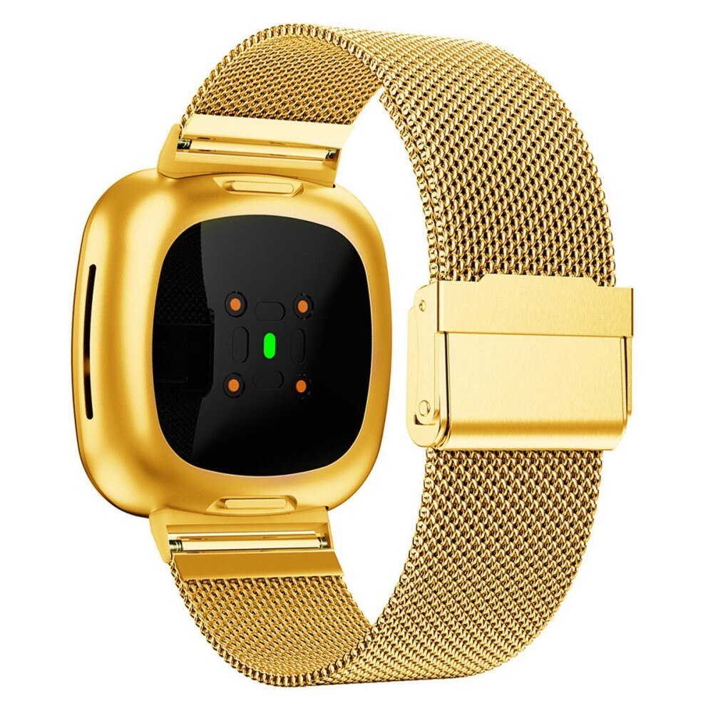 Fitbit Versa 3/Sense Mesh-Armband Gold