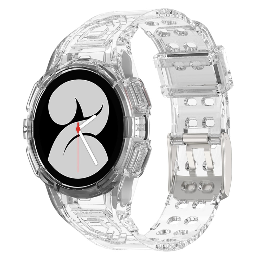 Samsung Galaxy Watch 4/5 40mm Crystal Hülle+Armband Transparent