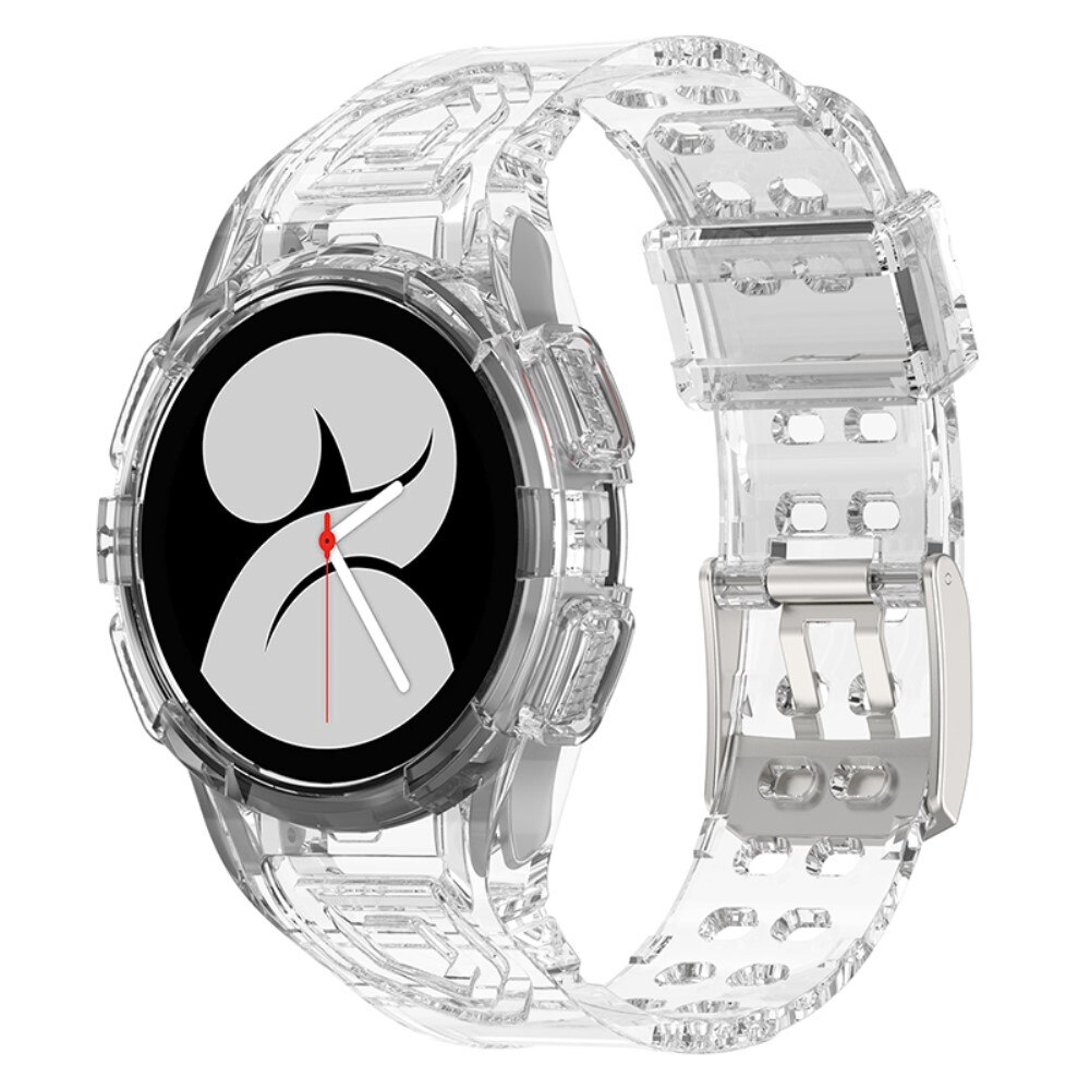 Samsung Galaxy Watch 4 40mm Crystal Hülle+Armband Transparent