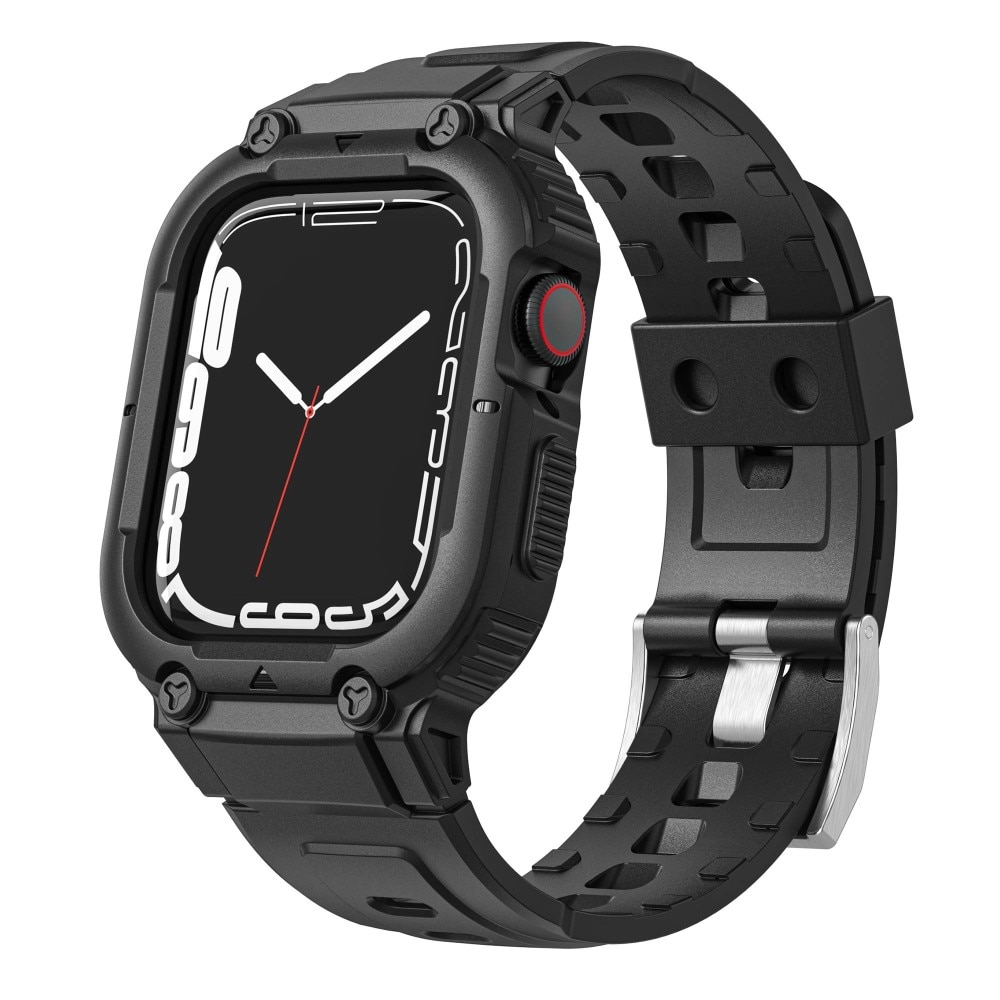 Apple Watch 41mm Series 9 Adventure Hülle + Armband schwarz