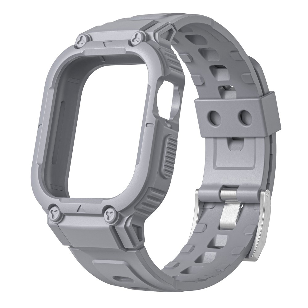 Apple Watch SE 40mm Adventure Hülle + Armband grau