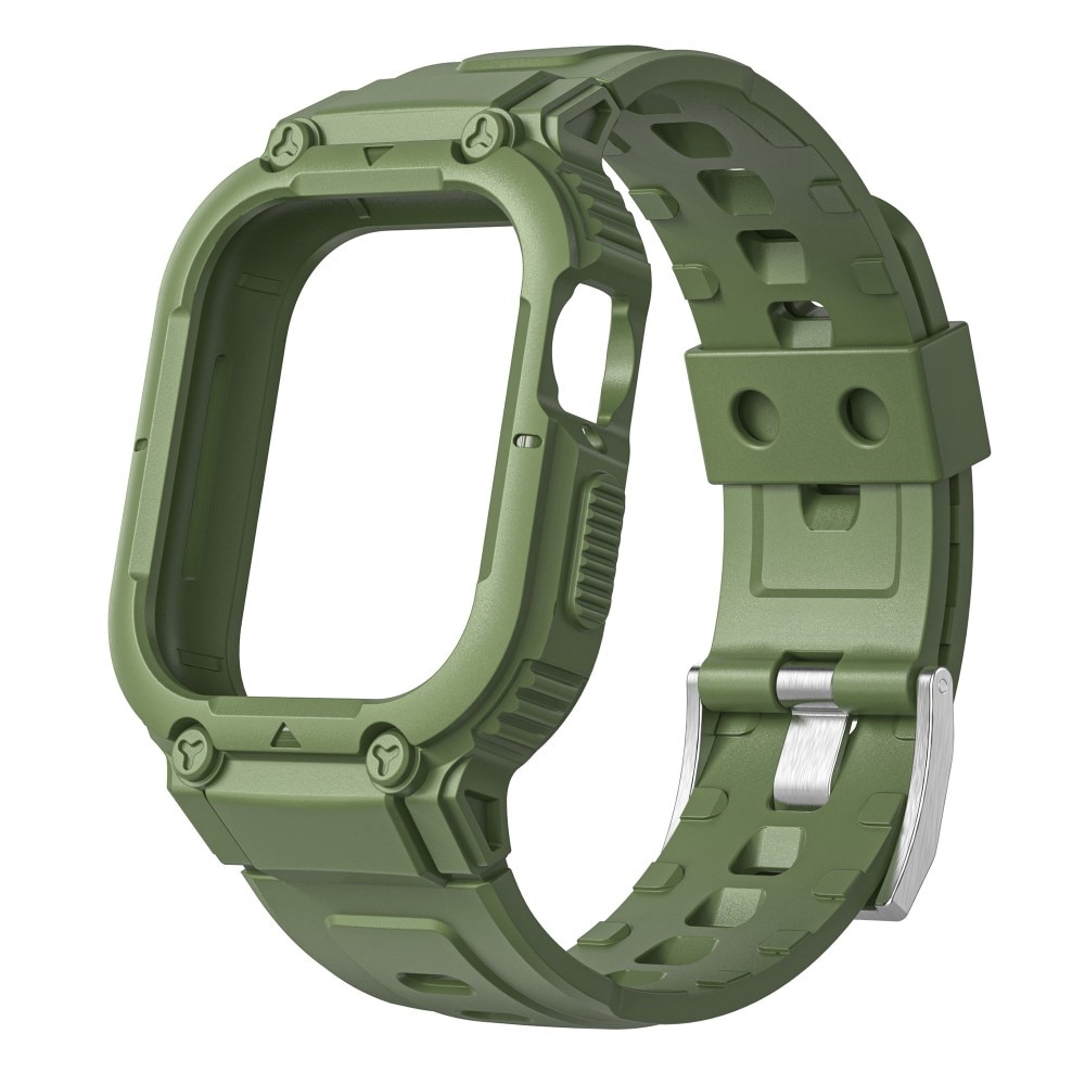 Apple Watch SE 40mm Adventure Hülle + Armband grün