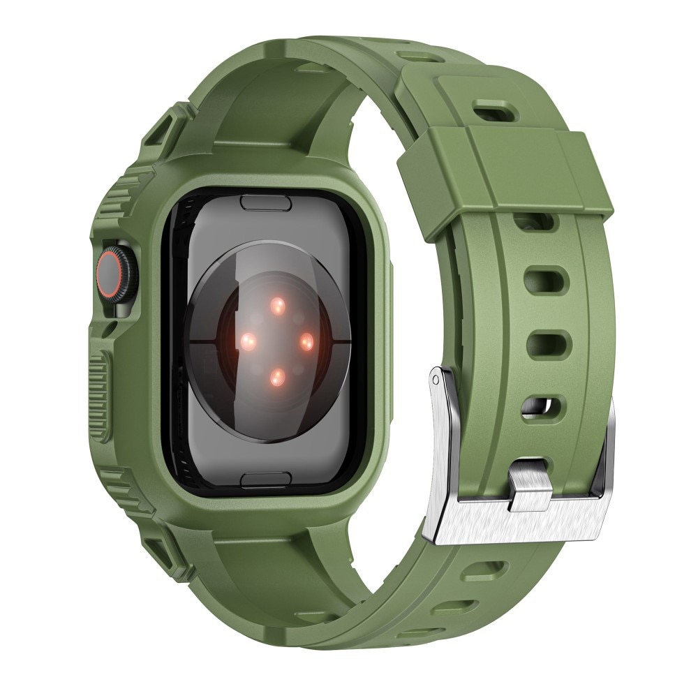 Apple Watch 41mm Series 9 Adventure Hülle + Armband grün