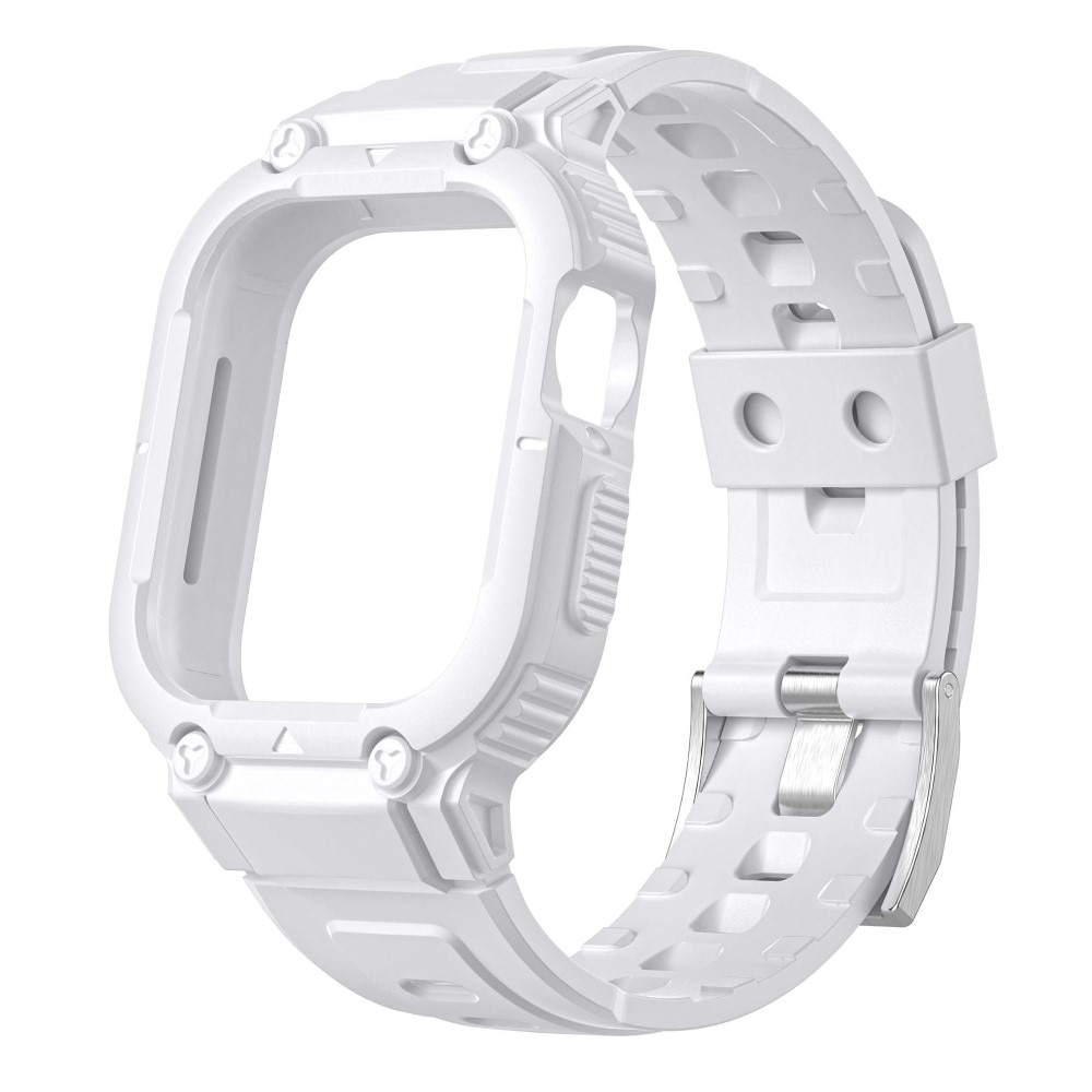 Apple Watch 45mm Series 9 Adventure Hülle + Armband weiß