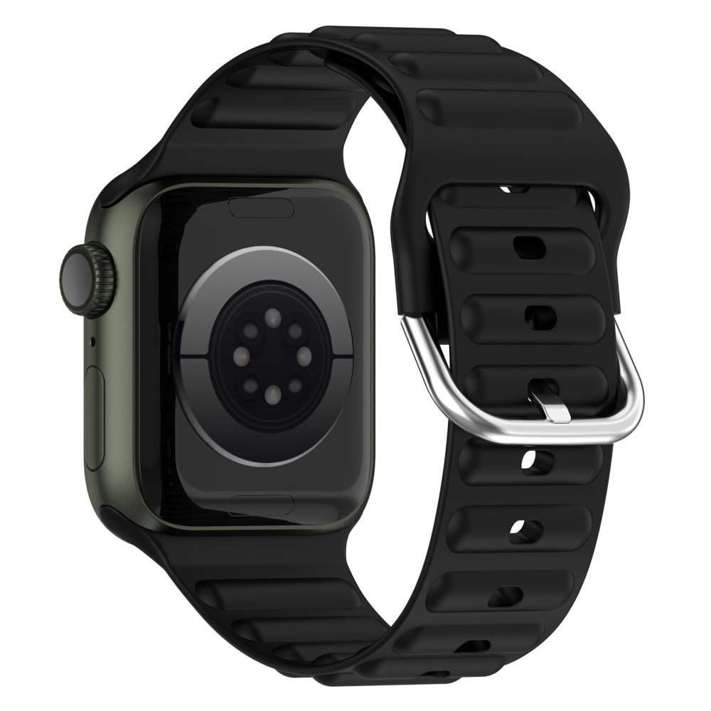 Apple Watch 42mm Resistant Armband aus Silikon schwarz