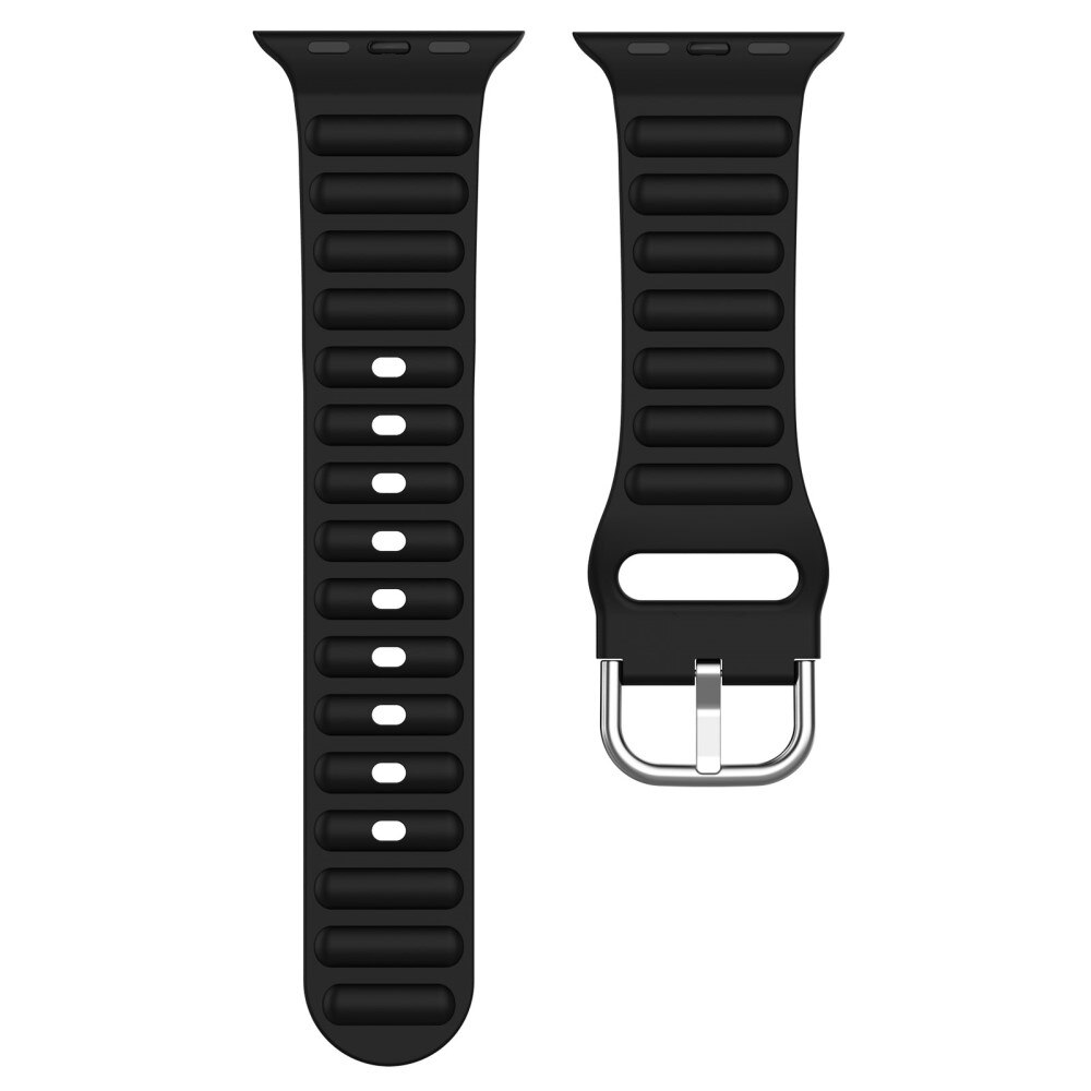 Apple Watch Ultra 49mm Resistant Armband aus Silikon Schwarz