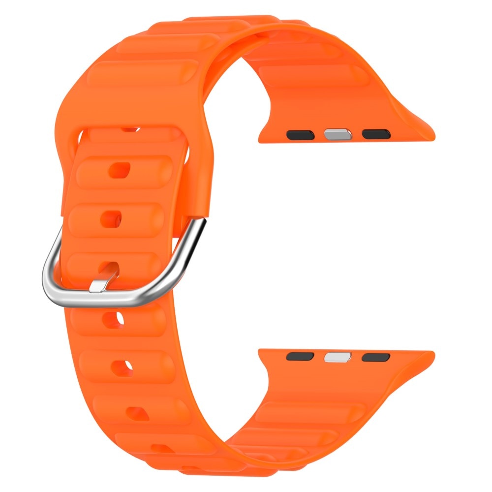 Apple Watch 45mm Series 8 Resistant Armband aus Silikon Orange