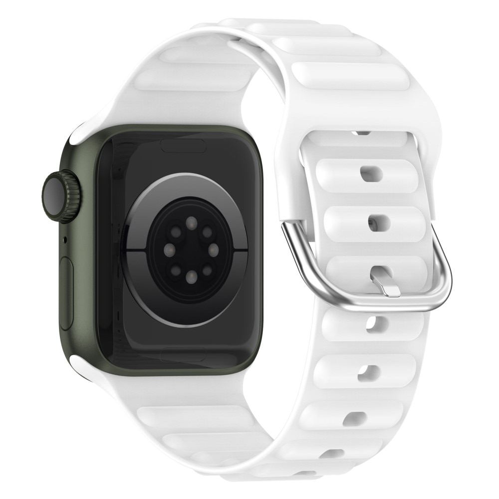 Apple Watch 44mm Resistant Armband aus Silikon weiß