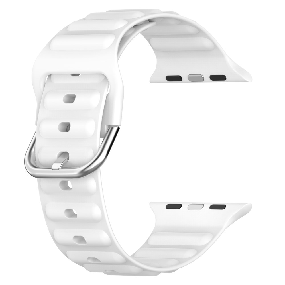Apple Watch 44mm Resistant Armband aus Silikon weiß