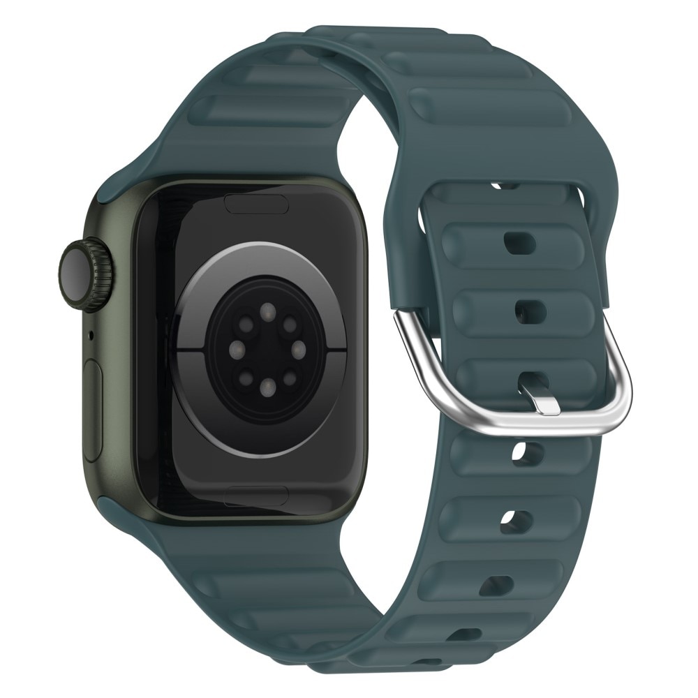 Apple Watch 42mm Resistant Armband aus Silikon dunkelgrün