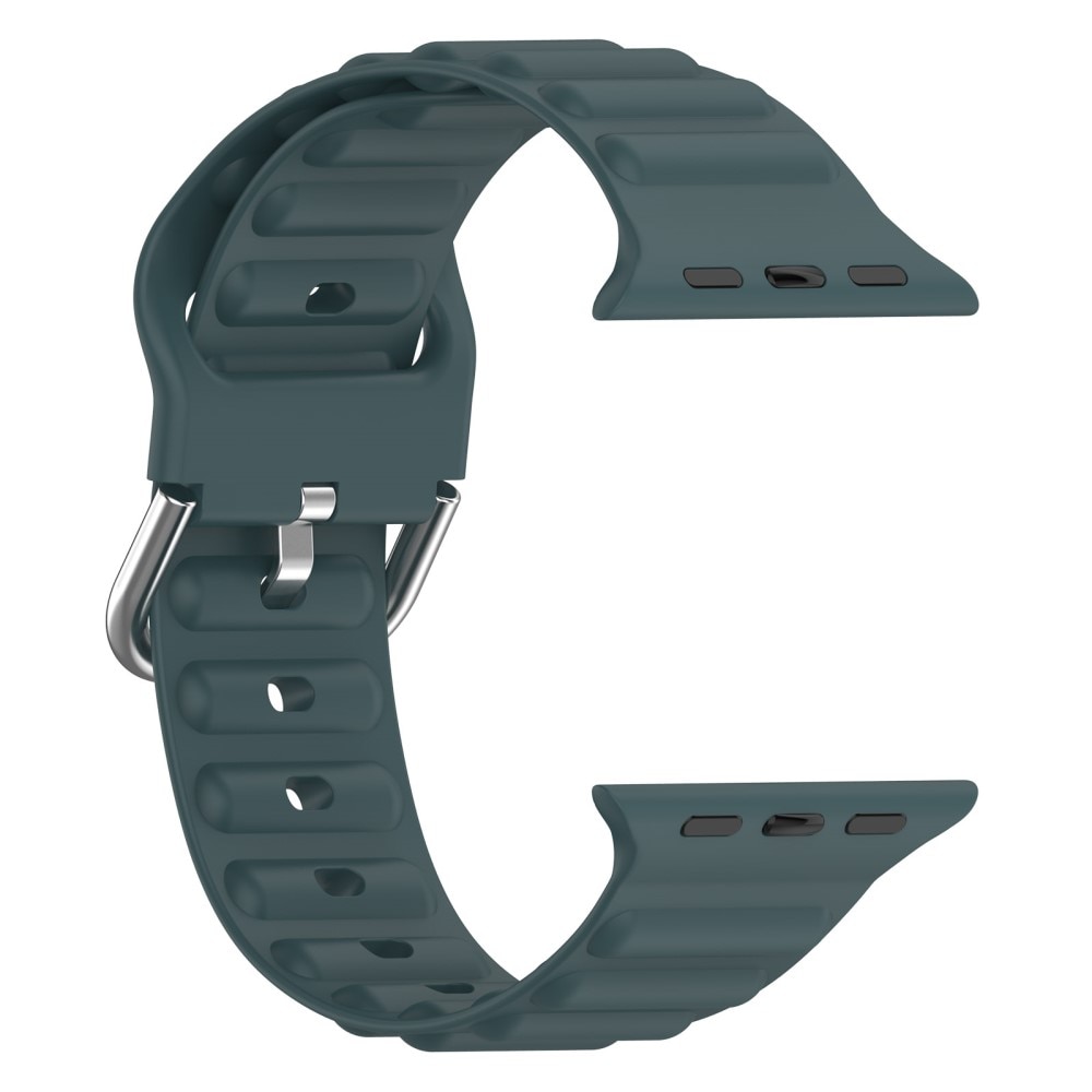 Apple Watch 42mm Resistant Armband aus Silikon dunkelgrün