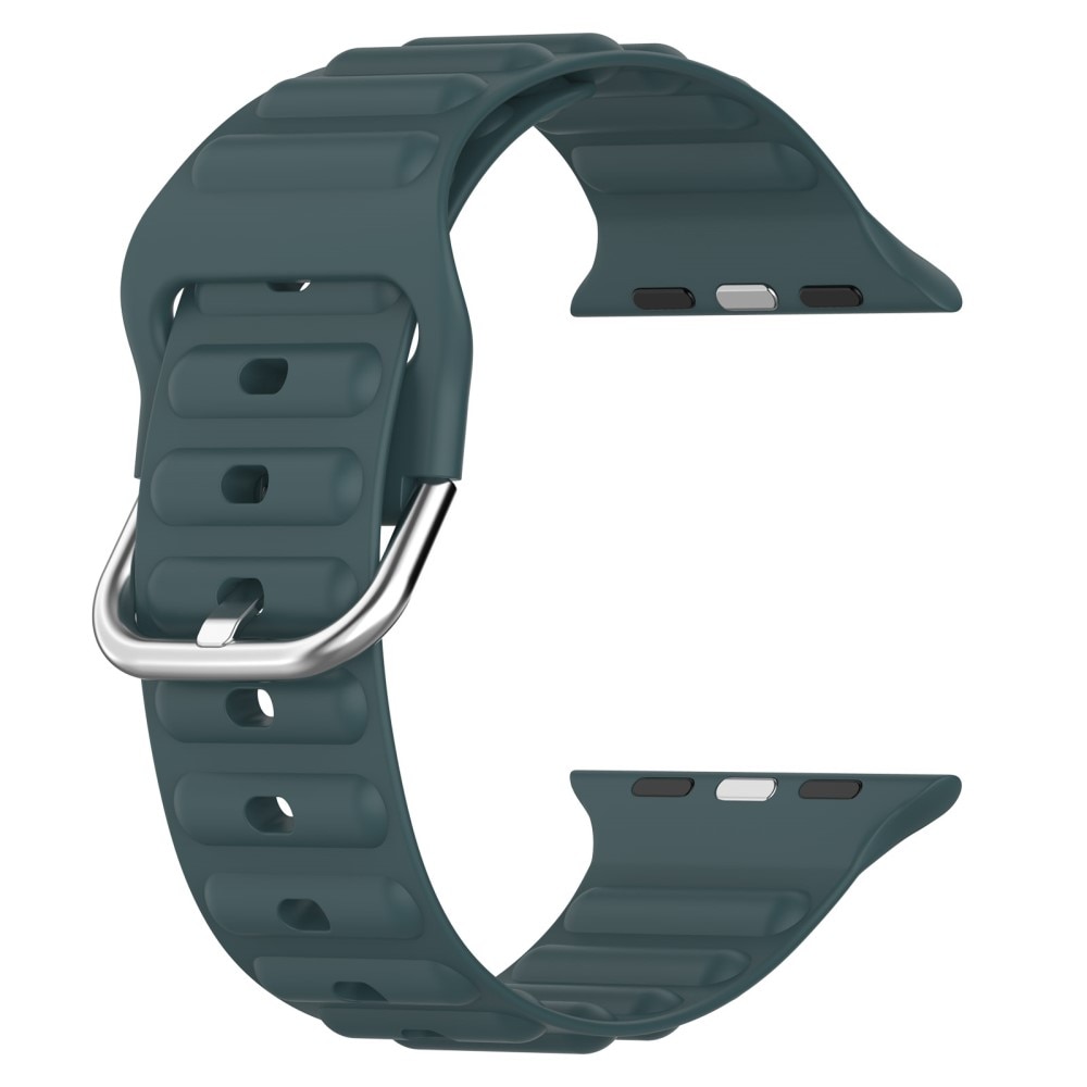 Apple Watch 42mm Resistant Armband aus Silikon dunkelgrün