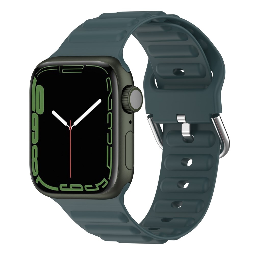 Apple Watch 42mm Resistant Armband aus Silikon dunkelgrün