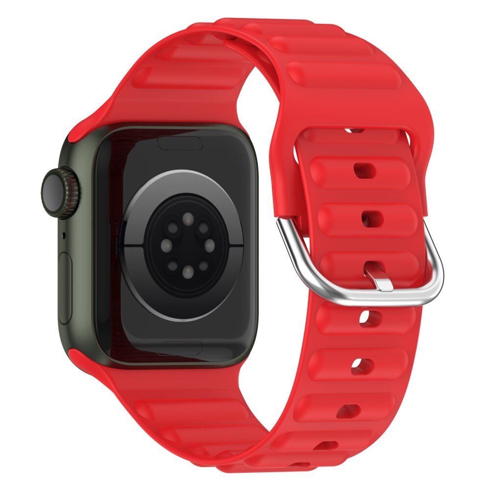 Apple Watch 44mm Resistant Armband aus Silikon rot