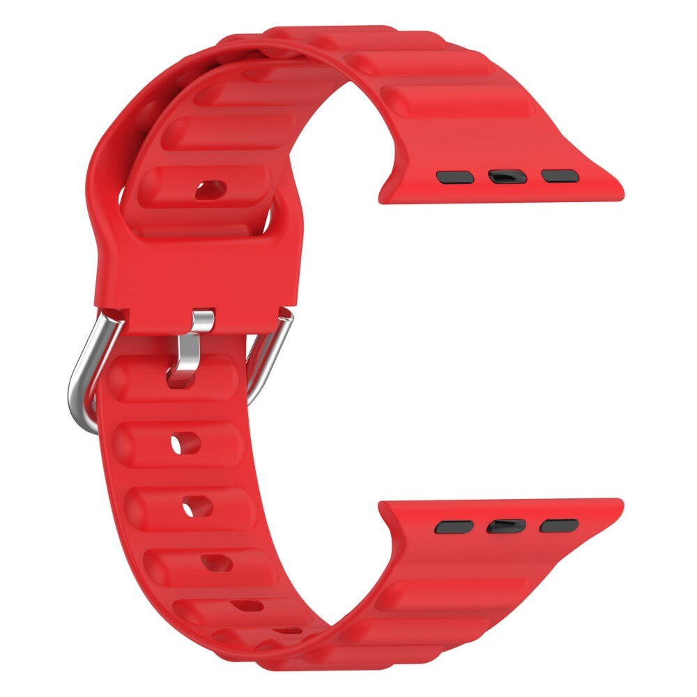 Apple Watch 44mm Resistant Armband aus Silikon rot