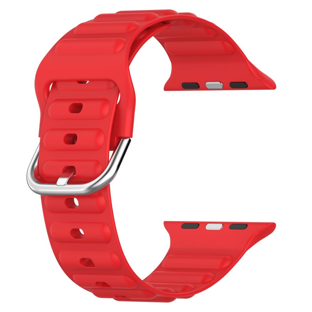 Apple Watch 42mm Resistant Armband aus Silikon rot