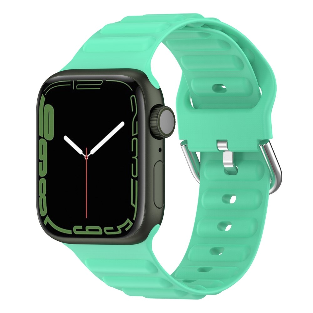 Apple Watch 45mm Series 7 Resistant Armband aus Silikon grün