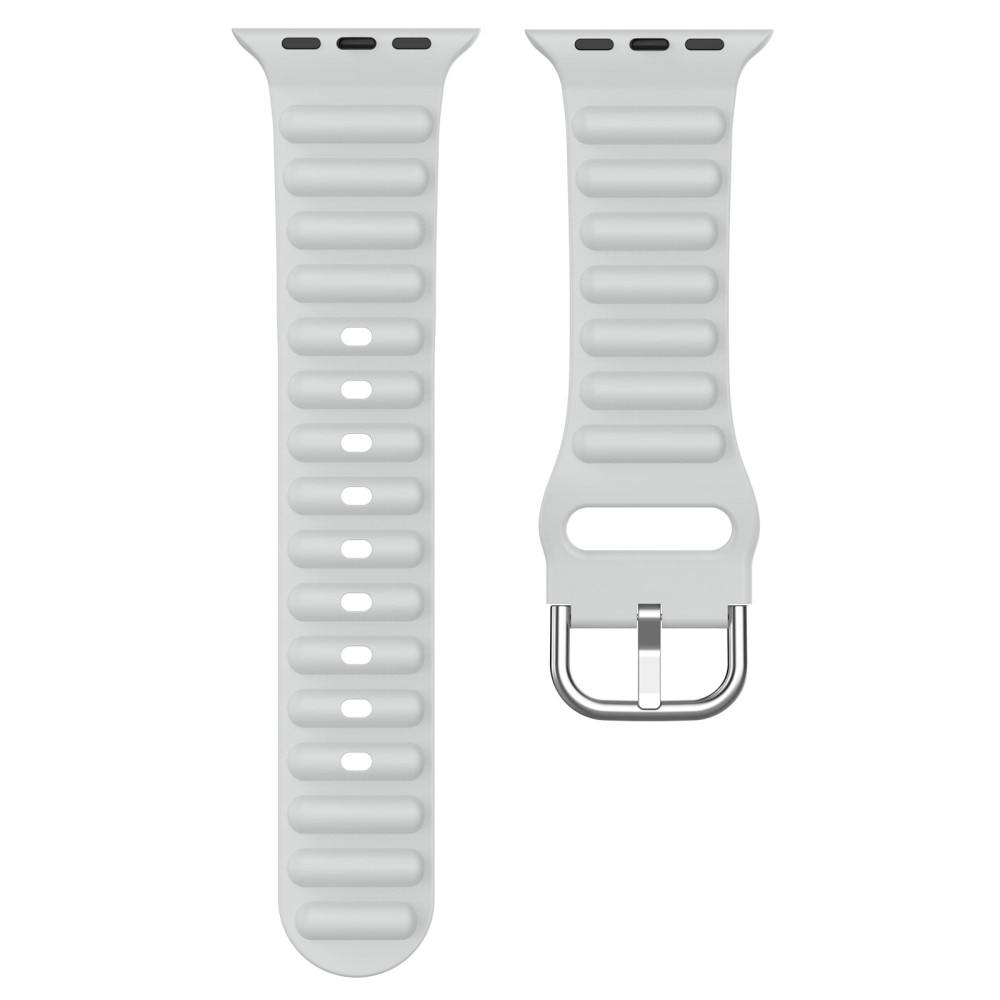 Apple Watch 42mm Resistant Armband aus Silikon grau