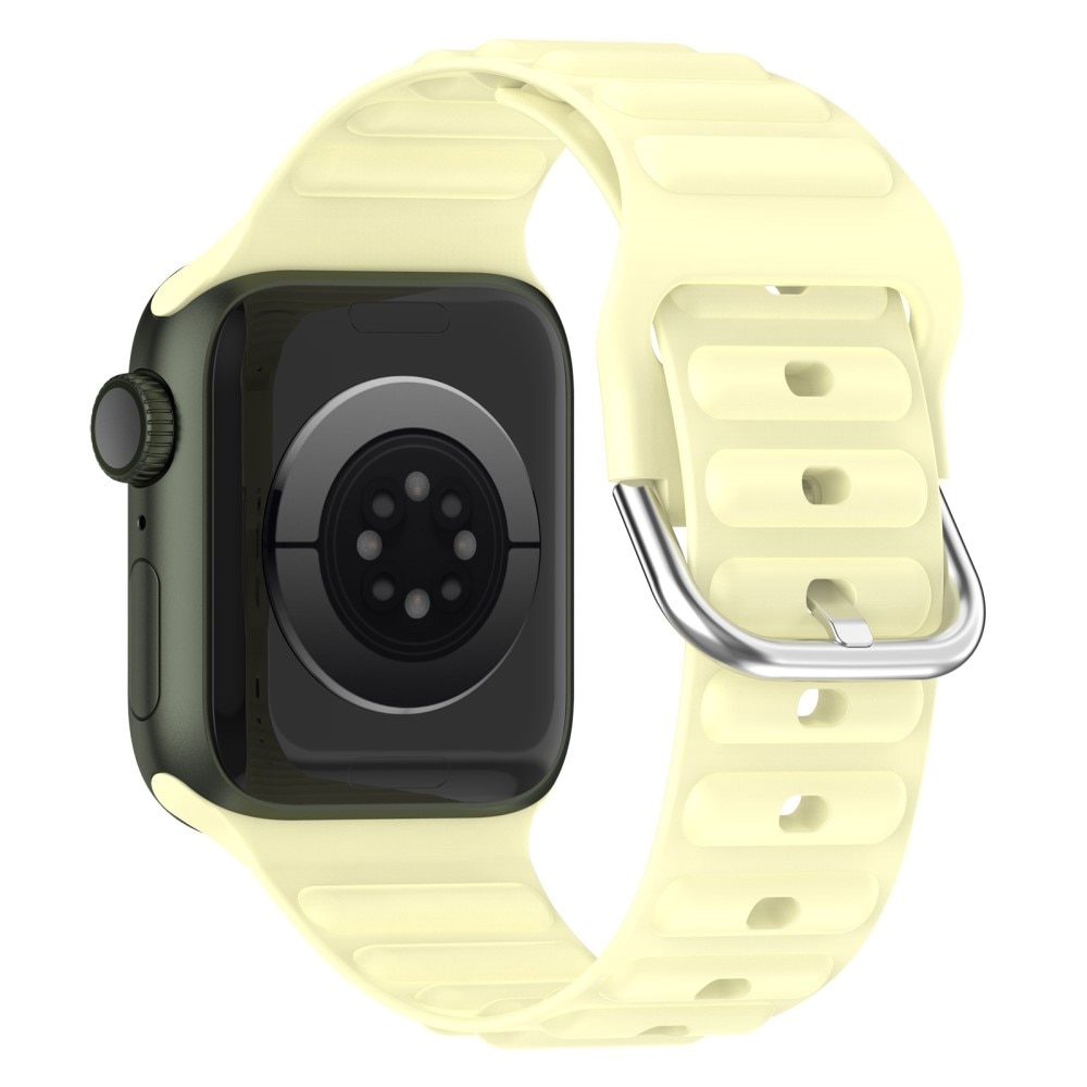 Apple Watch 41mm Series 9 Resistant Armband aus Silikon gelb