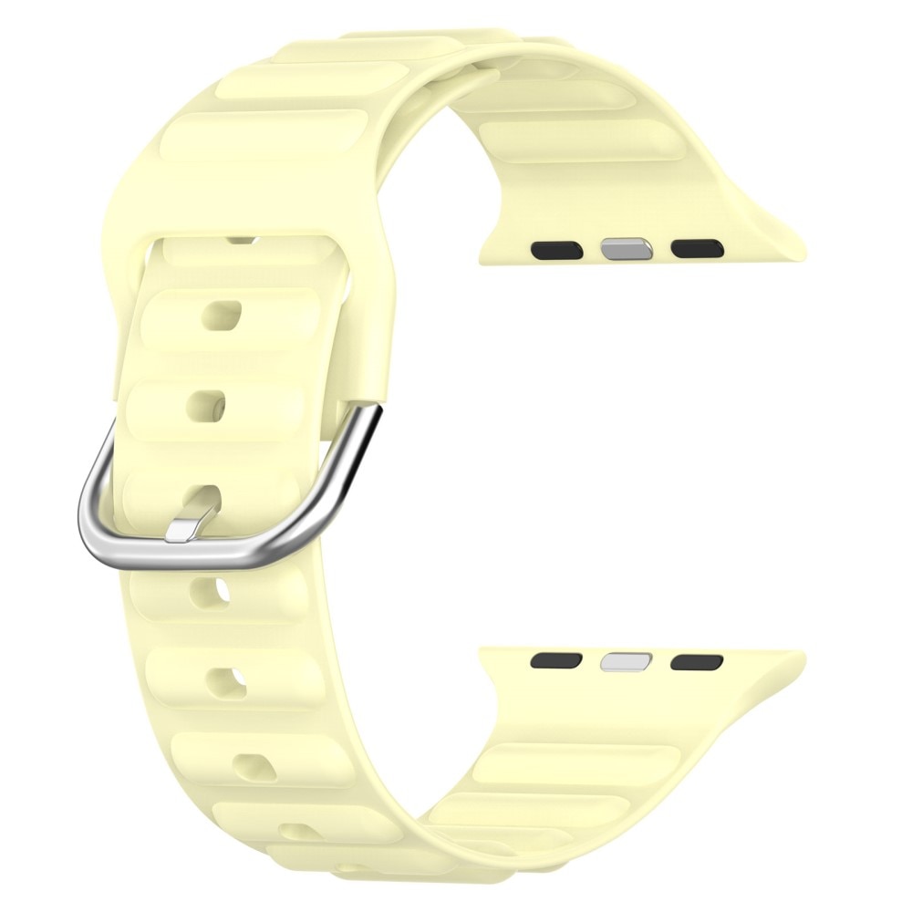 Apple Watch 41mm Series 9 Resistant Armband aus Silikon gelb