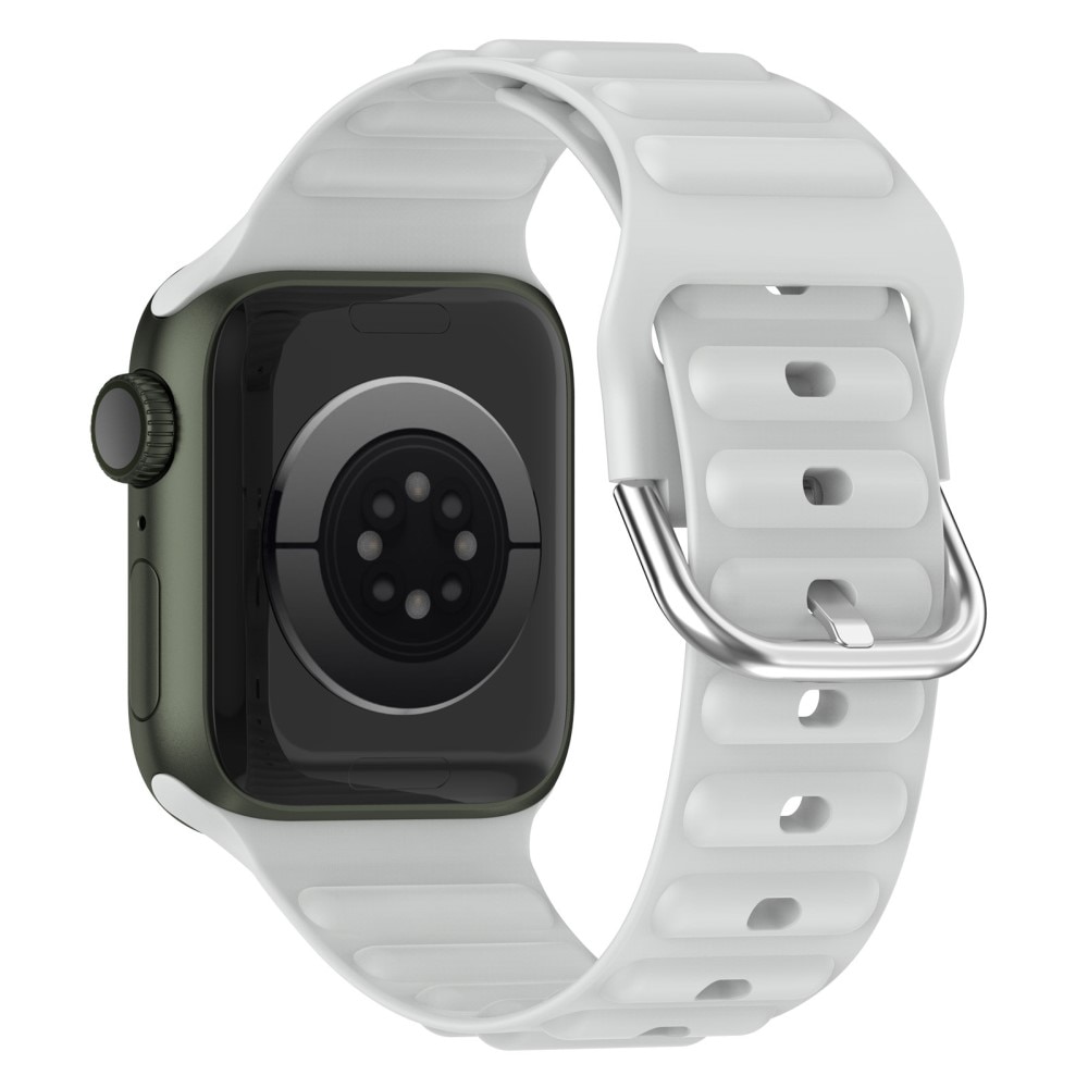 Apple Watch 41mm Series 9 Resistant Armband aus Silikon grau