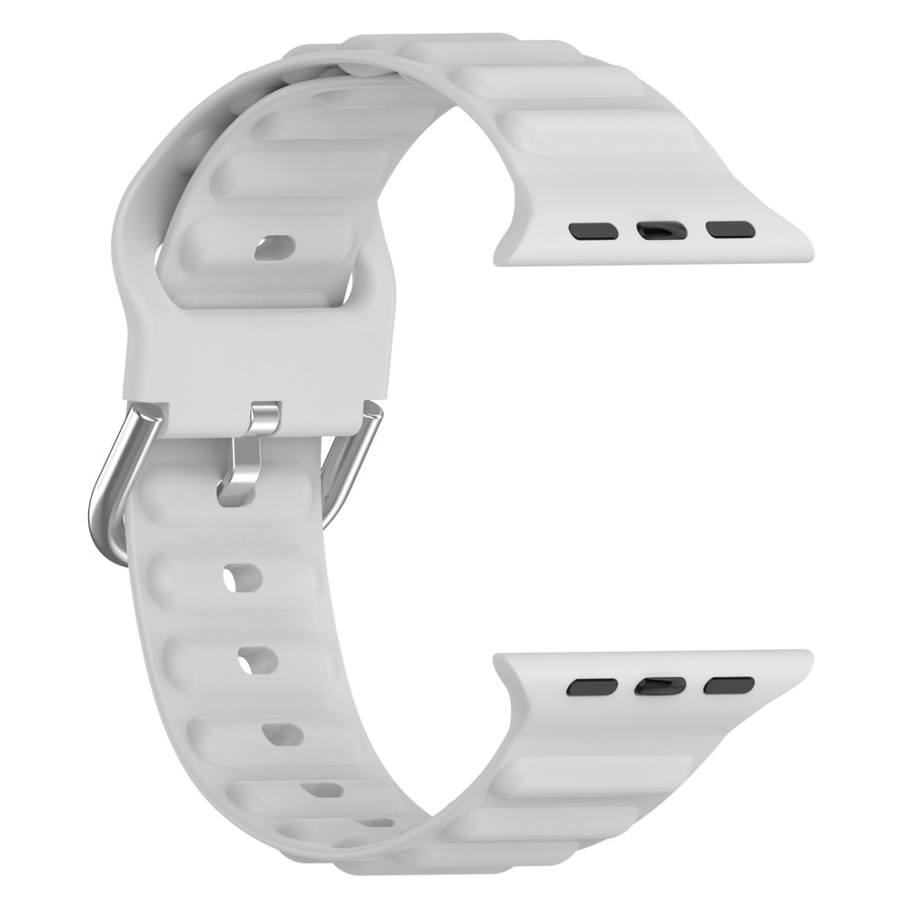 Apple Watch 41mm Series 9 Resistant Armband aus Silikon grau