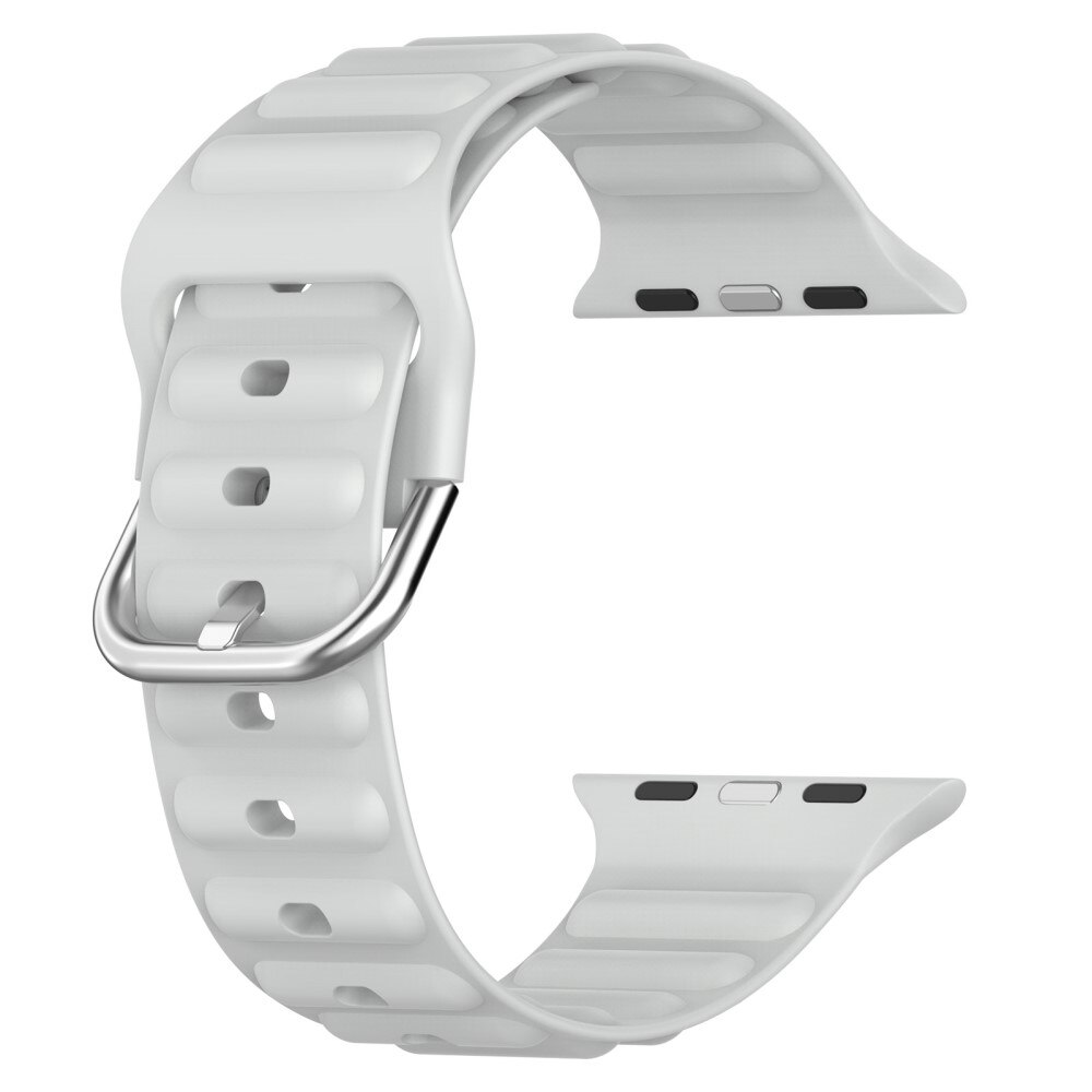 Apple Watch 41mm Series 9 Resistant Armband aus Silikon grau