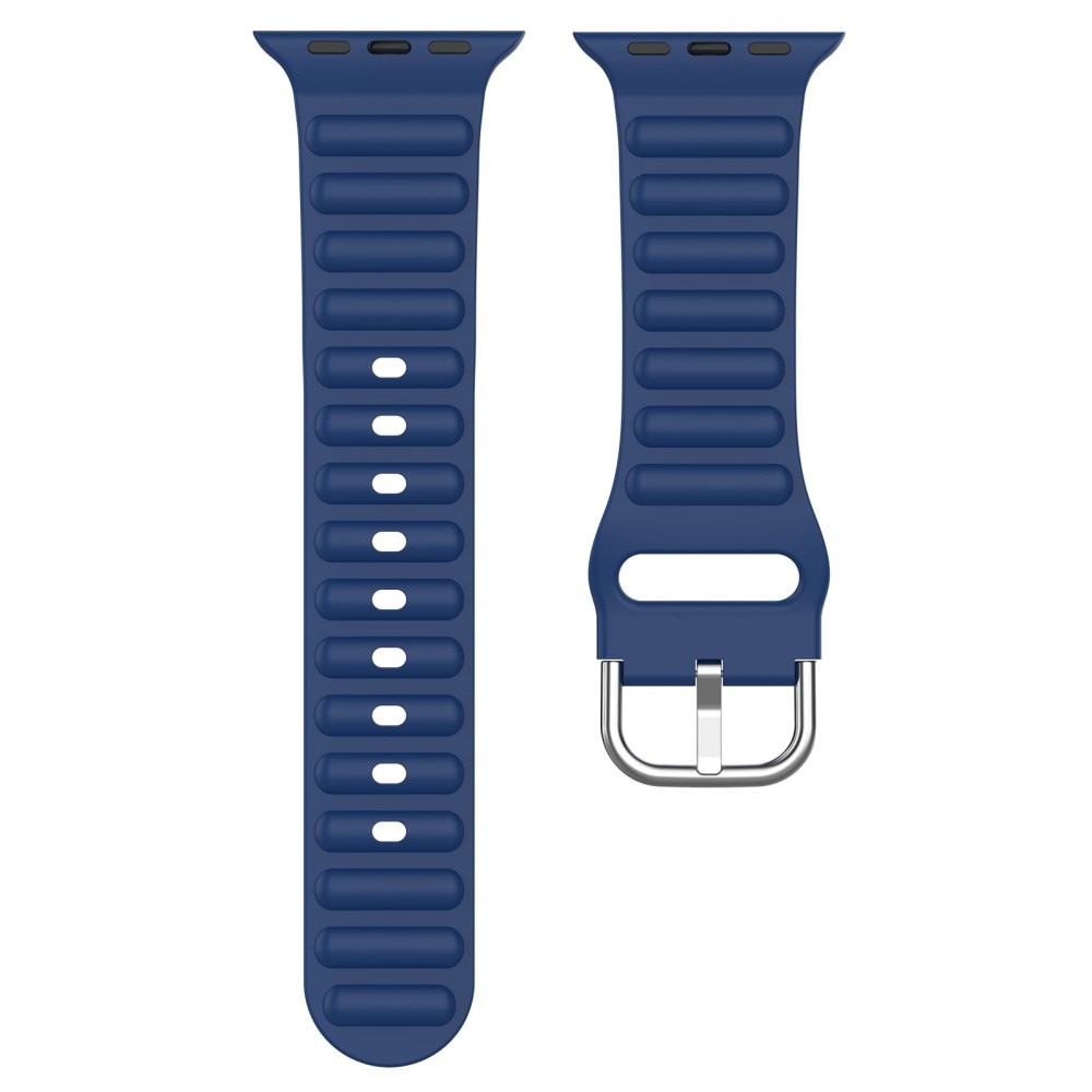Apple Watch 41mm Series 9 Resistant Armband aus Silikon blau