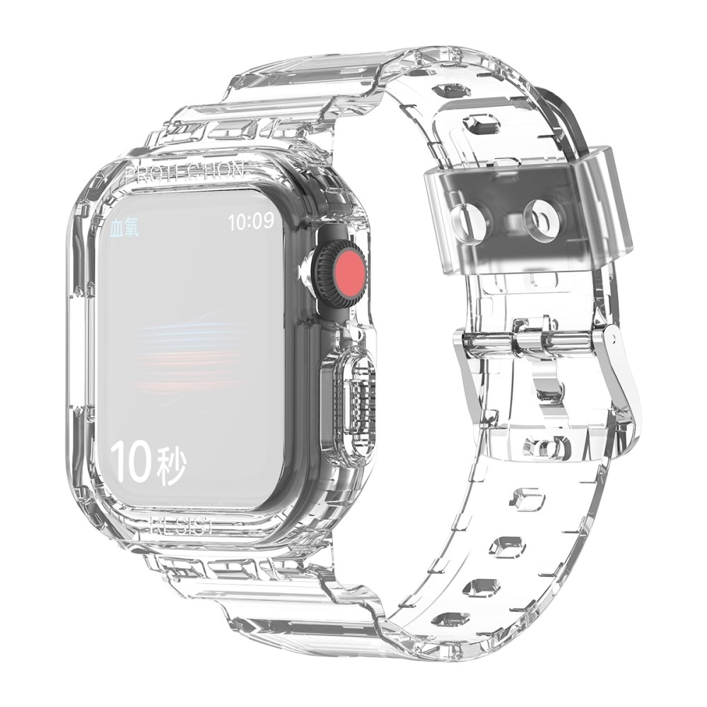 Apple Watch 45mm Series 8 Crystal Hülle+Armband Transparent