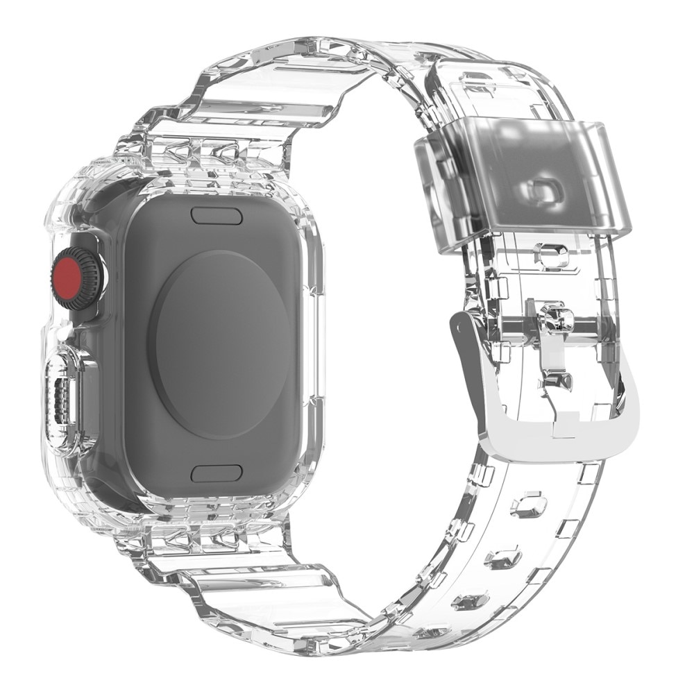 Apple Watch 45mm Series 9 Crystal Hülle + Armband transparent