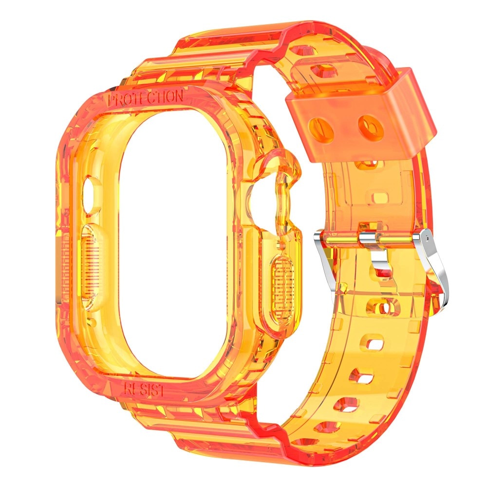 Apple Watch Ultra 49mm Crystal Hülle+Armband Orange