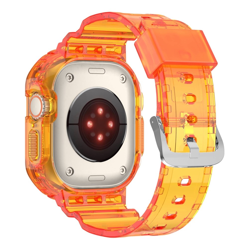 Apple Watch Ultra 49mm Crystal Hülle+Armband Orange