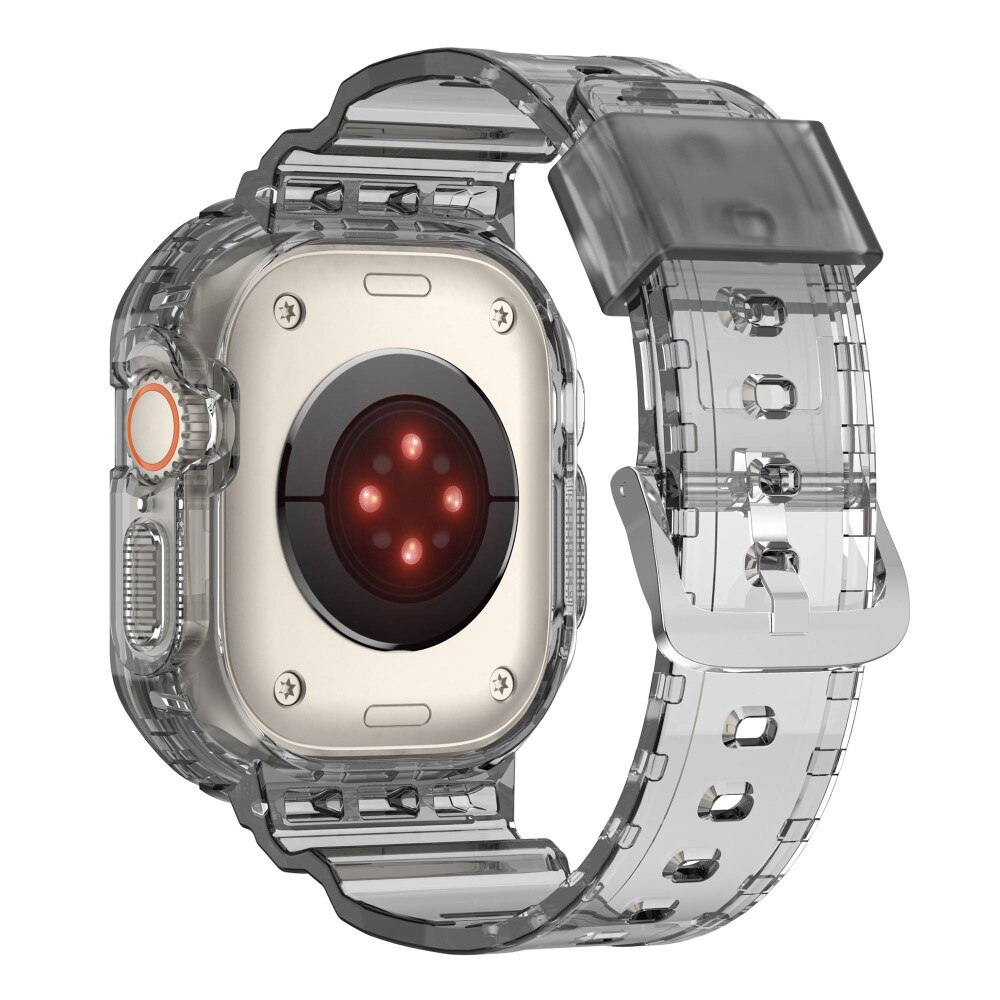 Apple Watch Ultra 49mm Crystal Hülle+Armband Grau