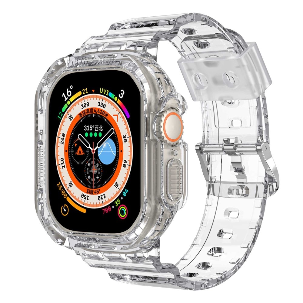 Apple Watch Ultra 49mm Crystal Hülle+Armband Transparent