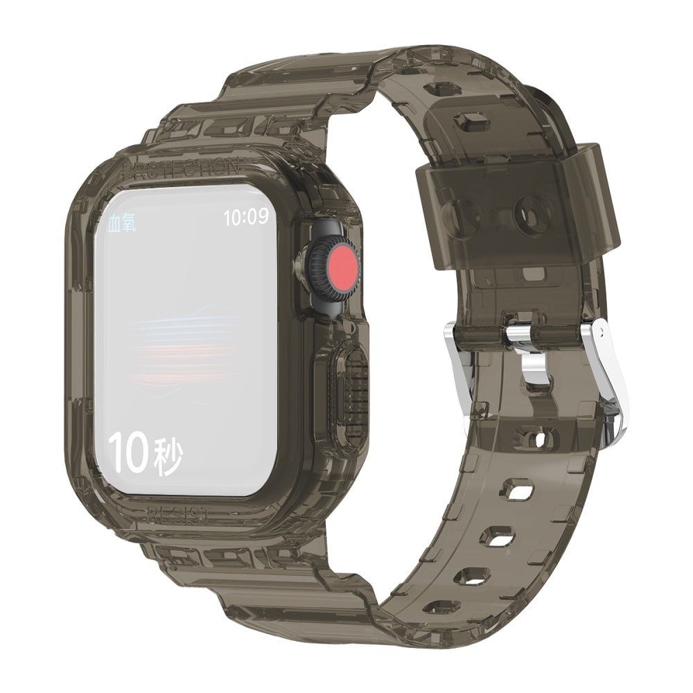 Apple Watch SE 40mm Crystal Hülle + Armband grau