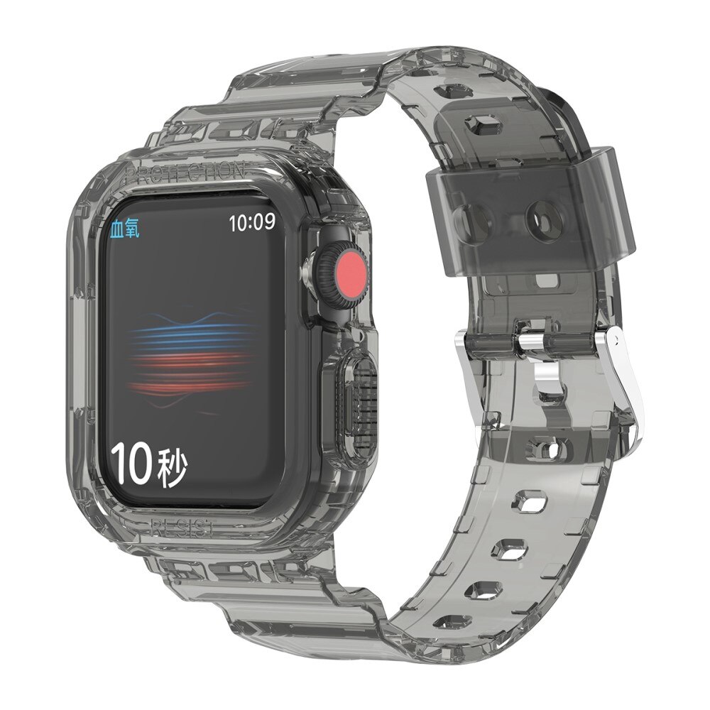 Apple Watch 38/40/41 mm Crystal Hülle+Armband Grau