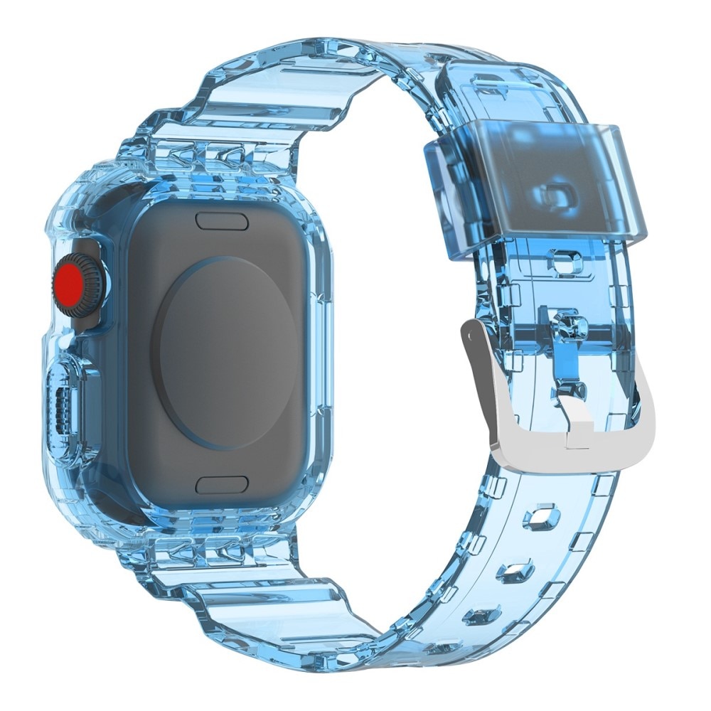 Apple Watch 38mm Crystal Hülle + Armband blau