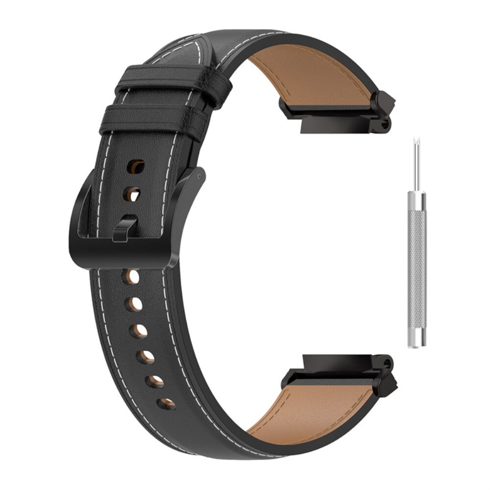 Amazfit T-Rex 2 Lederarmband Schwarz