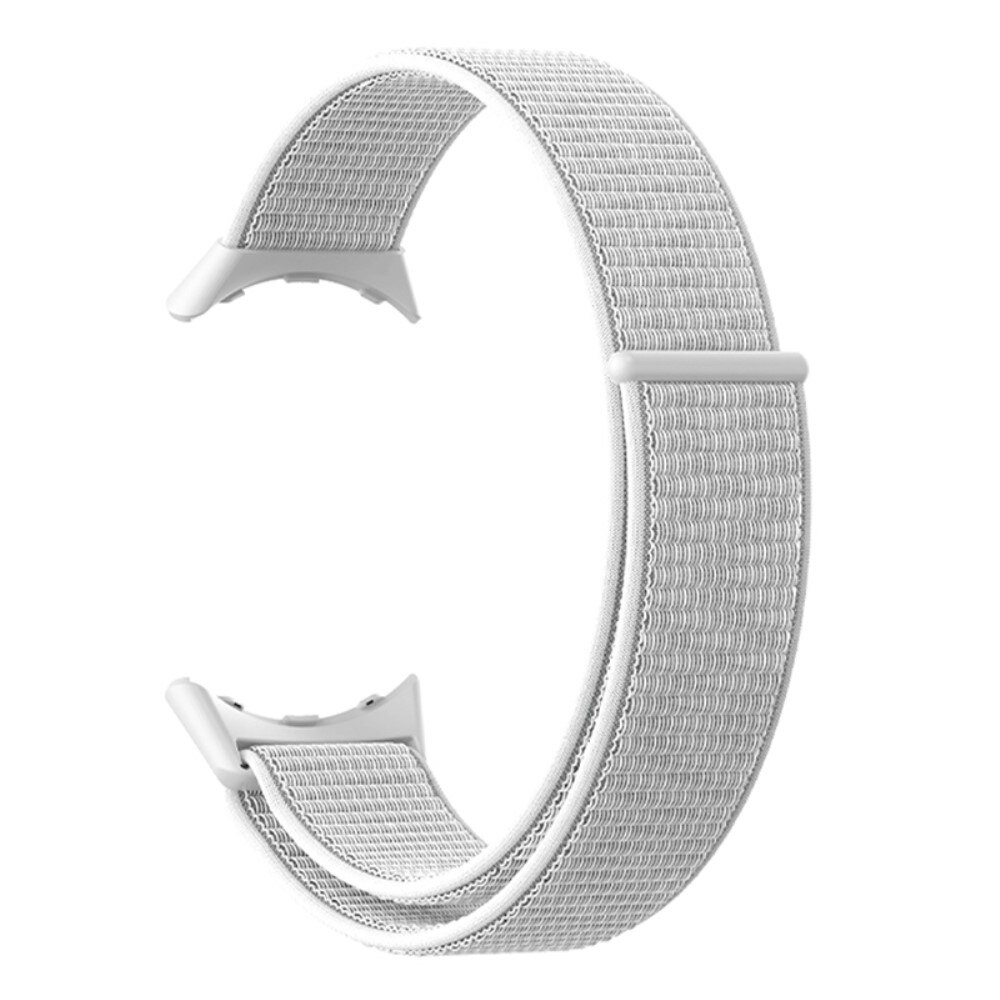 Google Pixel Watch 4 45mm Nylon-Armband Weiß