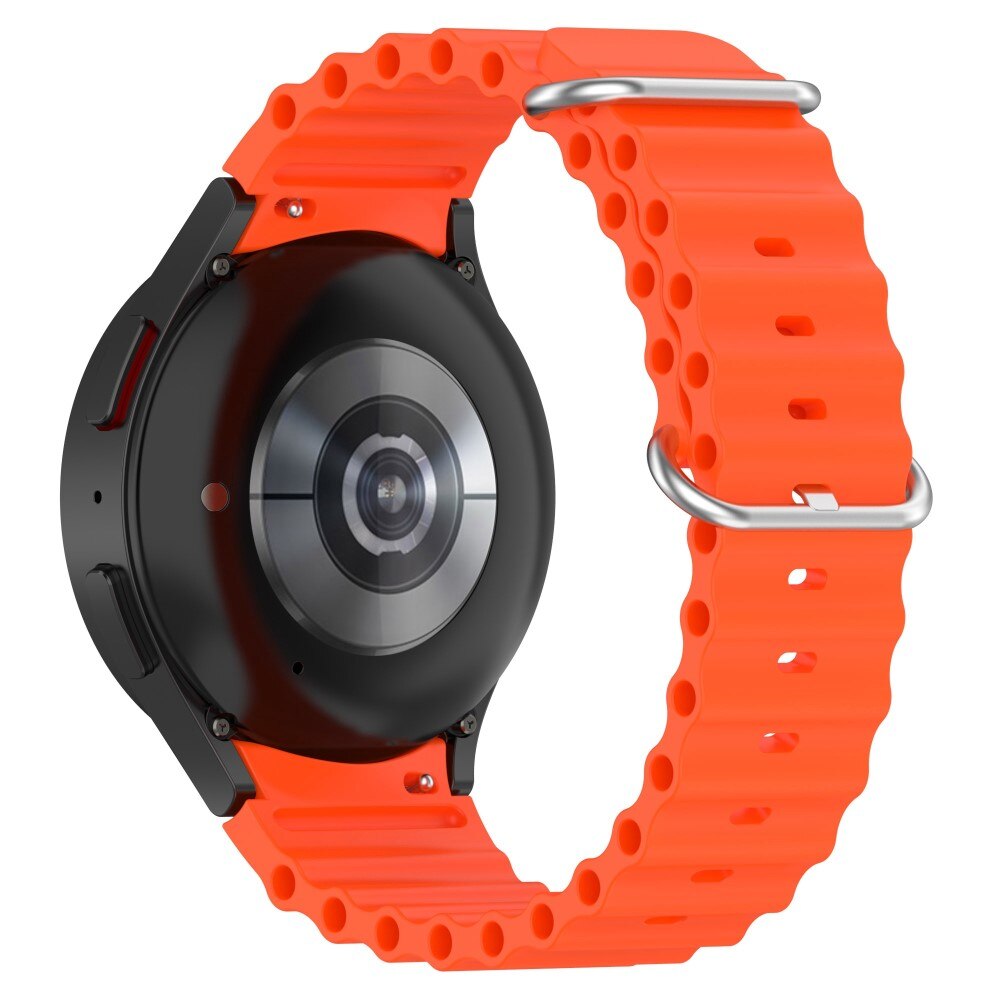 Samsung Galaxy Watch 4 Classic 42mm Full Fit Resistant Armband aus Silikon, orange