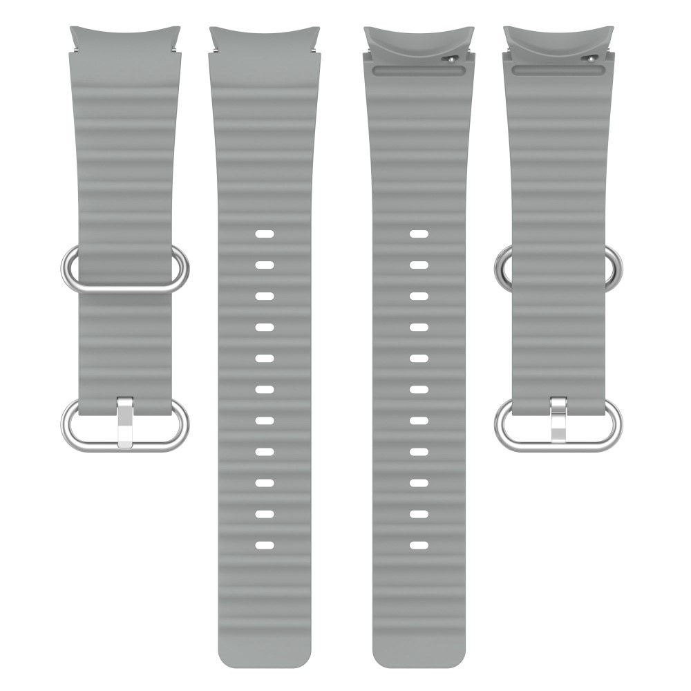 Samsung Galaxy Watch 6 Classic 47mm Full Fit Resistant Armband aus Silikon, grau