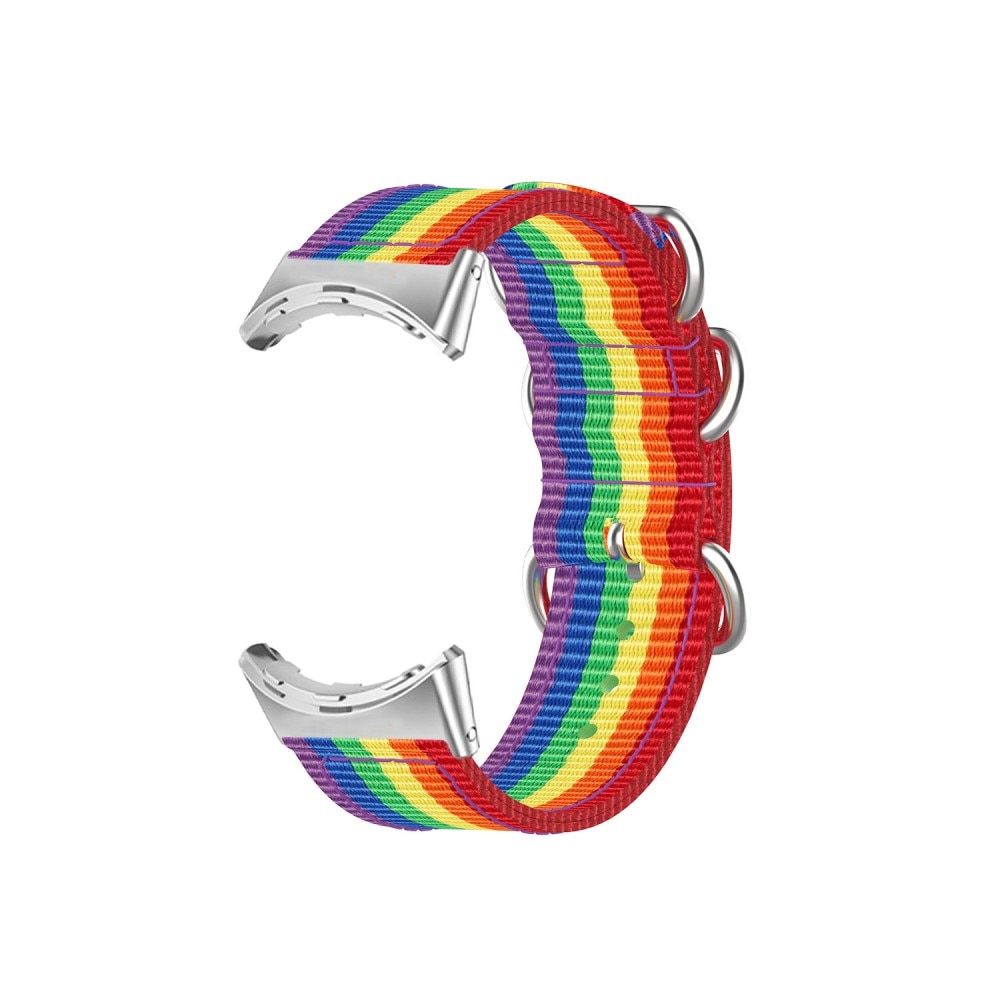 Google Pixel Watch 2 Nato Armband Regenbogen