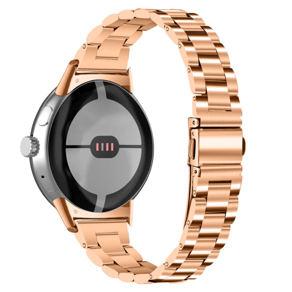Google Pixel Watch 3 41mm Slim Armband aus Stahl roségold